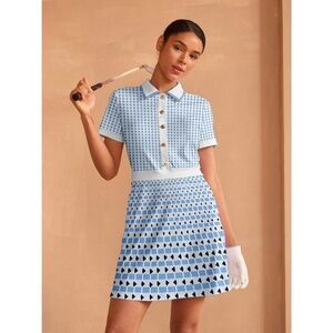 Acegolfs Not So Classic Short Sleeve A-Line 36.5 Inch Dress M golf tennis UPF 50